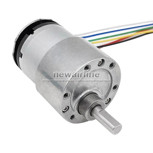 JGB37-520 6V 12V Metal Gearbox Speed Reduction Gear Motor Code Disk Hall Encoder - Picture 7 of 7