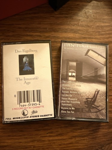 Lot Of 2! DAN FOGELBERG  Cassettes The Innocent Age/Windows Walls Classic Rock - Picture 1 of 3