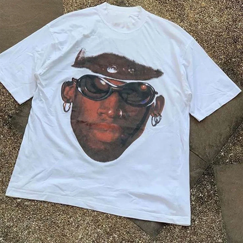 Dennis Rodman White T Shirt men And Women Love Size S-5XL - Picture 1 of 3