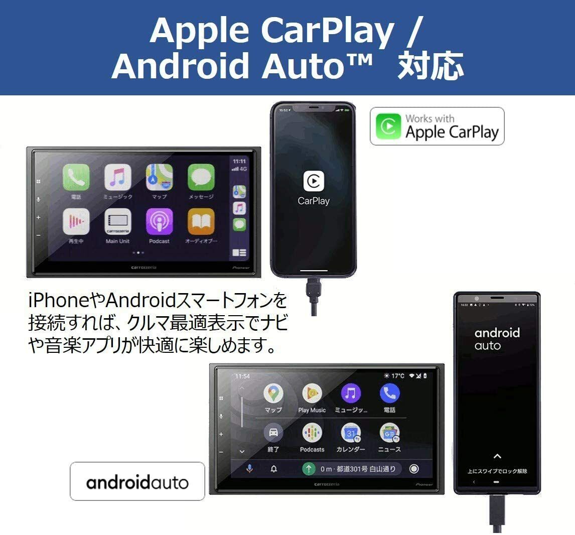 carrozzeria Pioneer DMH-SZ700 Car Audio Main Unit Amazon Alexa 2DIN Bluetooth