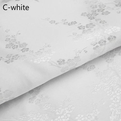 Costume costume cinese seta raso tessuto floreale tang vestito cheongsam al metro rosso - Foto 38 di 45