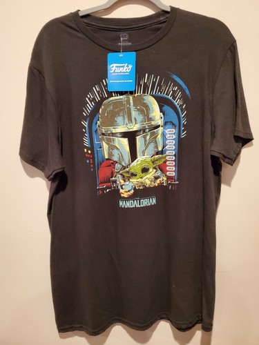 The Mandalorian baby Yoda Grogu The Child Funko Pop T-Shirt L Gamestop Exclusive - Picture 2 of 6