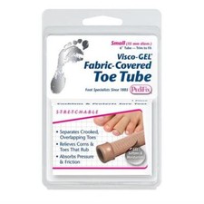 Pedifix Visco-GEL Fabric-Covered Toe Tube, Each