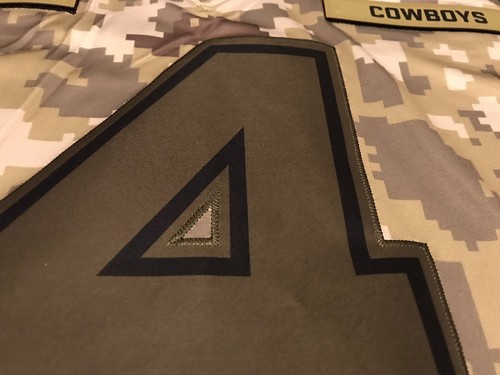 Camiseta deportiva Dak Prescott #4 de Salute to Service de los vaqueros de la NFL para hombre tallas M, L - Imagen 2 de 9