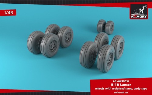 Armory Models AR AW48332 Scale 1/48 B-1B Lancer wheels w/ weighted tires, early - Picture 16 of 24
