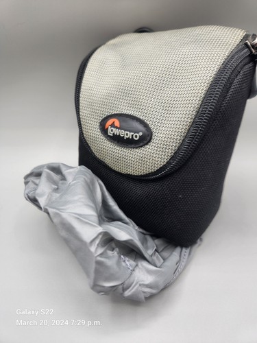 Lowepro Compact Digital Camera Case Small Shoulder Strap Belt Black Bag 4x6 Rezo - Picture 6 of 9
