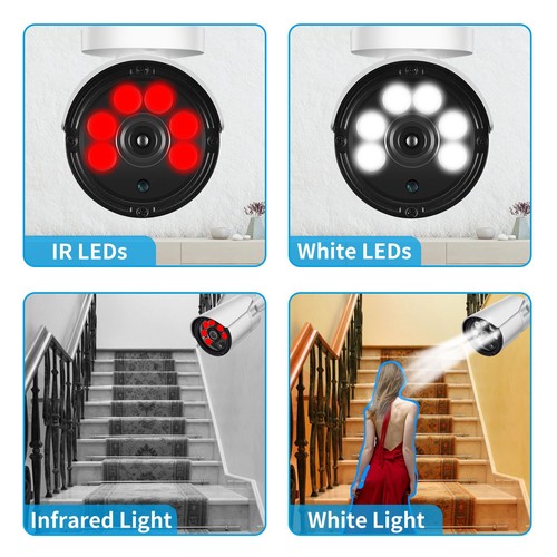 Audio 3MP POE IP Camera Metal Ultra HD Security Camera Full Color Night Vision - Picture 3 of 16