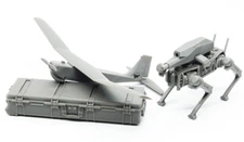 Magic 1/35 ARMED ROBOT DOG & RQ-20 UAV + Case Set Plastic Model kit