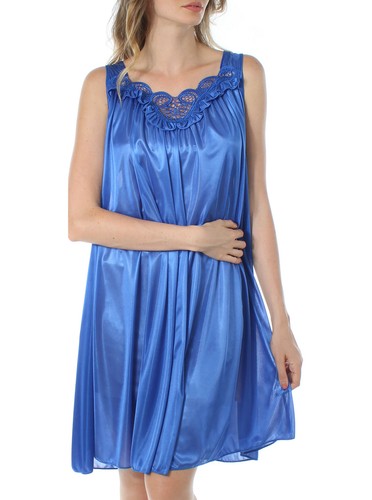 Venice® Luxuriously Soft and Sexy Nylon Nightgown with Embroidery Style 06N - Picture 62 of 81