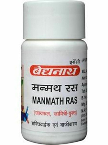 2 X 40 Baidyanath Manmath Ras Tablets For Men Free Shipping - Picture 3 of 3