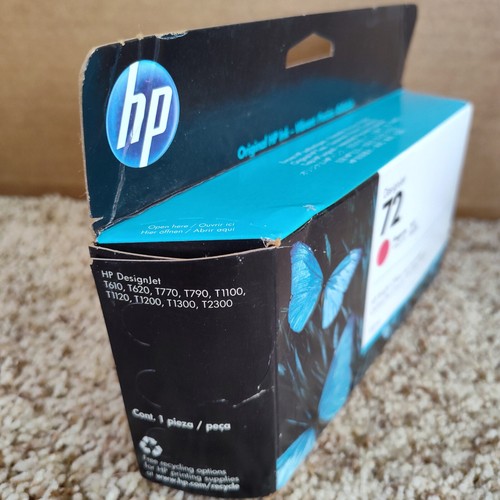 Genuine HP 72 DesignJet Magenta Ink Cartridge 130ml C9372A Exp 01/2023 - Picture 2 of 3