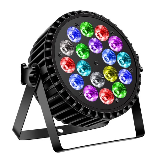 U`King 270W RGBW 18 LED Wash Par Stage Lighting DMX Party Disco Show Alluminum - Picture 5 of 12