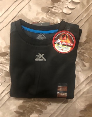 $40 ZeroXposur Boys Shirt ZX Dri-Tech Athletic Style Blue Size S