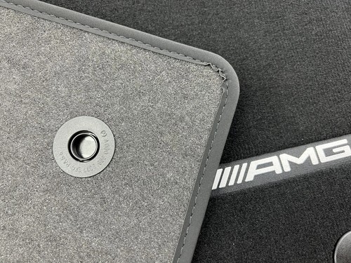 OEM AMG Car Mats G Class W464 Black Mercedes Benz Velour Original Teppich - Picture 6 of 9