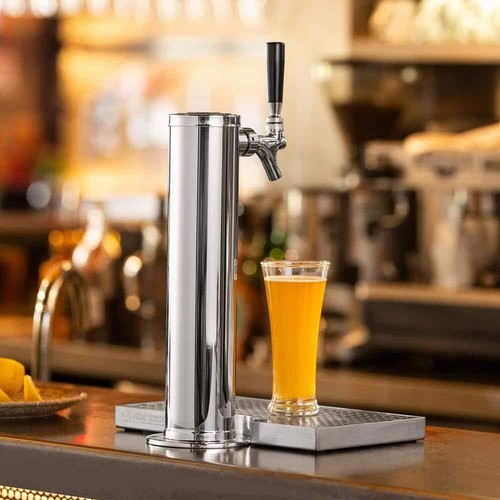 Kegerator Tower Conversion Kit Single Tap Stainless Beer Tower with Dual Gauge R - Picture 8 of 8
