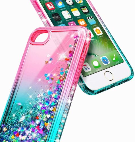 Para iPhone 6 6s 7 8 Plus Estuche Brillante Anillo Soporte Cubierta con Protector de Pantalla - Imagen 9 de 41