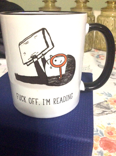 Funny Coffee Mug "F*CK Off, I'm Reading" Sarcastic Book Lover Gift Idea 2 SIDED - Picture 2 of 6