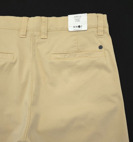 Pantalones Cortos Corona NN07 No Nationality Para Hombre Talla 30 1005 Algodón Orgánico Beige Nuevos con Etiquetas - Imagen 7 de 9