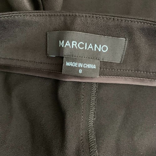 Marciano by Guess Flowy Frilly High Rise Shorts 8 Black Silky Side Zipper - Picture 5 of 5