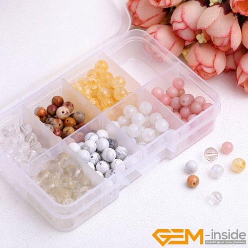 6mm Assorted Stone Loose Beads Necklace Bracelet Pendant 252Pcs 1 Set 7 Chakras - Imagen 96 de 119