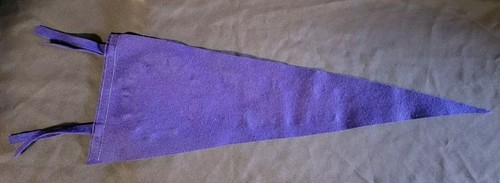 Vintage New York College For Teachers Pennant Flag Purple & Yellow - Picture 6 of 15