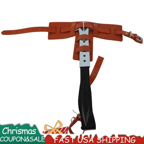 Tree Climbing Spikes Adjustable Height Pole Climbing Spurs Steel w/Climbing Gear - Imagen 8 de 12