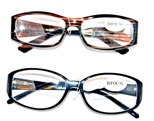 2 pair Bifocal Reading Glasses Power+2.0 Lady Fashion impact resistant u.v lens - Picture 2 of 4