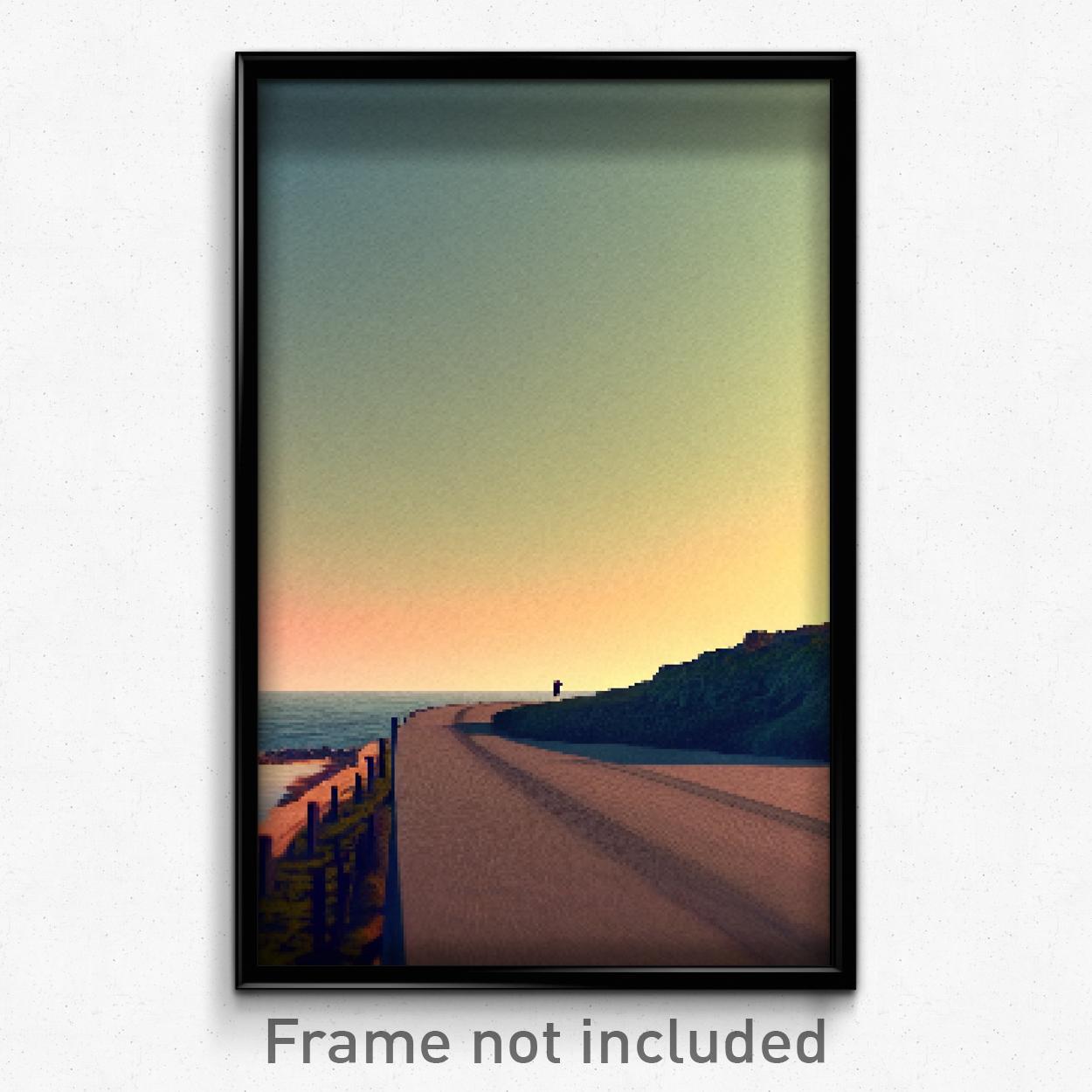 8-Bit Psychedelic Pixel Art Poster - Pleasant Dike Trippy Gamer Print