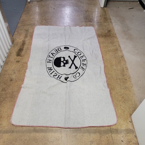 Death Wish Kaffeedecke schwarz Totenkopf & gekreuzte Knochen 71x41 - Bild 9 von 9