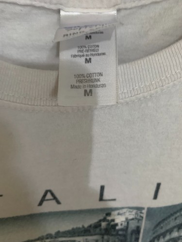 Italia Gildian Ring Spun Short Sleeve Graphic Tee Crewne - Picture 3 of 4