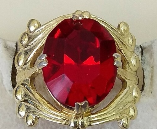 Ring Nr. 44 Vintage roter Stein silber 875 ☆ UdSSR Ring 6 Größe 16,50"" 3,64 gr - Bild 5 von 24