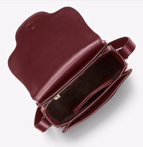 NWT MICHAEL MICHAEL KORS Cary Small Grommeted Leather Saddle Bag MSRP $278 - Picture 7 of 10