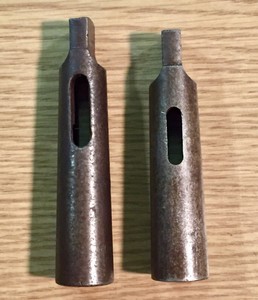 Collis-Drill-Sleeve-Set-of-2-Sleeves-Morse-Taper-3-2-and-3-1-Use-Em-Up-Used-USA