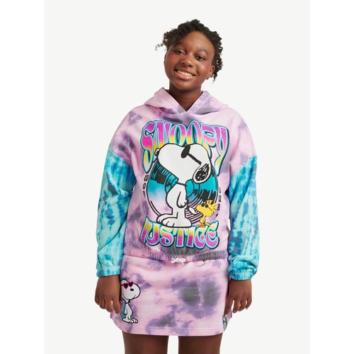 Justice Girls Snoopy Cinch Hem Hoodie, Sizes XS-XLP - Picture 4 of 4