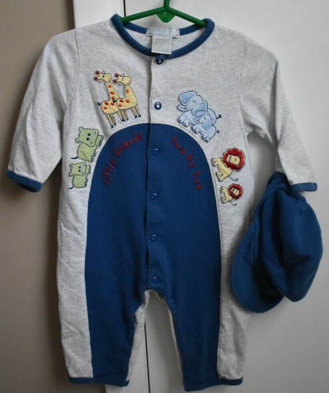 Honey Pot Noah's Ark one piece with hat - 6 mos. - GOOD condition