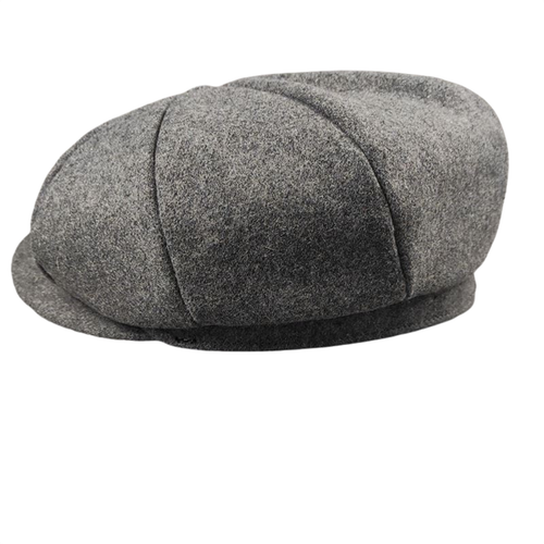 Wool Newsboy Cap for Men Flat Irish Cabbie Ivy Gatsby Driving Hat Hunting Cap - Picture 6 of 16