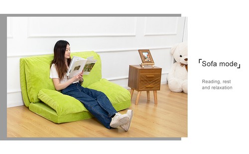 N&V Folding Mattress Sofa Bean Bag, Foam Filling Folding Sofa, Washable Covers - Picture 20 of 137