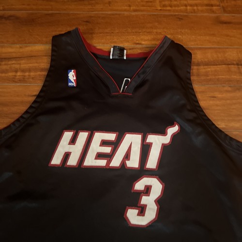 Miami Heat Dwyane Wade Adidas 2000 Throwback NBA Basketball Jersey Men's 52 READ - Picture 4 of 14