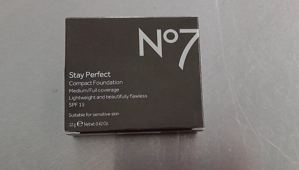 Boots No7 Stay Perfect Compact Foundation Rare Cool Beige NEW - TWO (2) ITEMS - Image 4 of 4