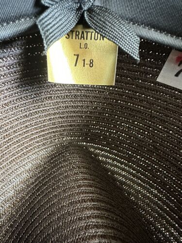 Stratton Campaign Hat Self Forming Brown Straw Sheriff Highway Patrol Size 6 1/8 - Picture 6 of 11