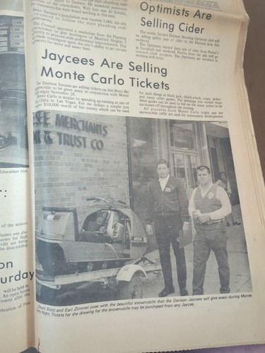 (4) Davison Index Michigan 1970er Jahre Werbung Chevy Buick Whiteys High School Fußball - Bild 22 von 24