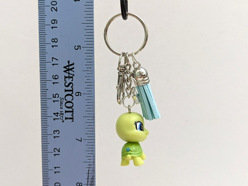 Littlest Pet Shop Schlüsselanhänger LPS Shellston Greenley Schildkröte Mini Handarbeit Key Fob - Bild 4 von 5