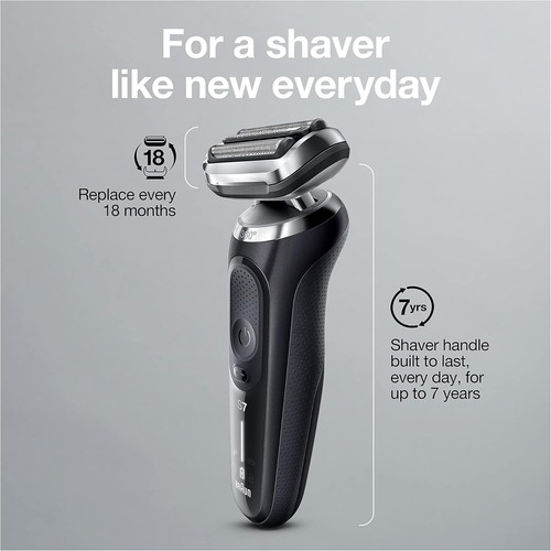 Braun Series 7 7085cc Flex Rechargeable Wet/Dry Men's Electric Shaver with Clean - Picture 12 of 13