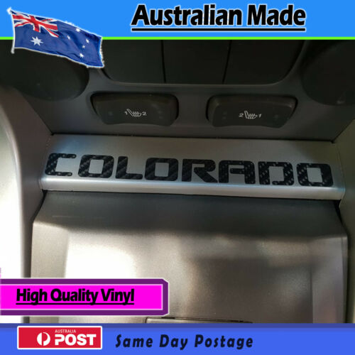 Dash Decal Carbon fibre finish. fits Holden Colorado custom STICKER - Picture 2 of 3