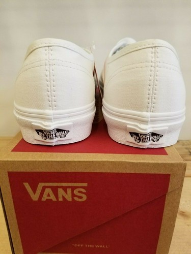 Vans Classic Authentic True White Skateboarding Lifestyle Shoes for Women - Picture 5 of 6