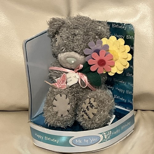 Me To You Happy Birthday Teddy Blumen Neu im Karton