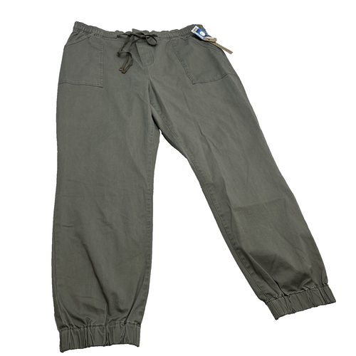 NUEVO Joggers Frye and Co talla 2XL Love Worn Oliva para mujer con cordón
