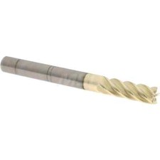 Accupro 55025012C5 Square End Mill: 1/4" Dia, 3/4" LOC, 1/4" Shank, 5 Flutes