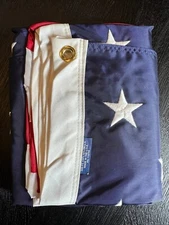 Commercial Grade - US American Flag 5x8' sewn embroidered nylon USA Made