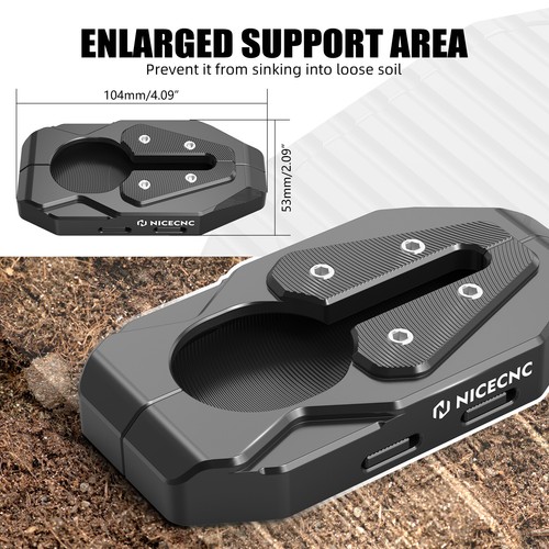 Kickstand Side Stand Enlarge Pad Extender for BMW R1250GS 19-23 R1200GS 16-2018 - Picture 7 of 16